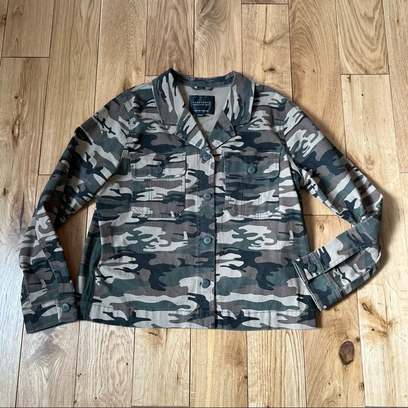 Sanctuary Jackets & Coats Sanctuary Camo Military Army Jeans Jacket